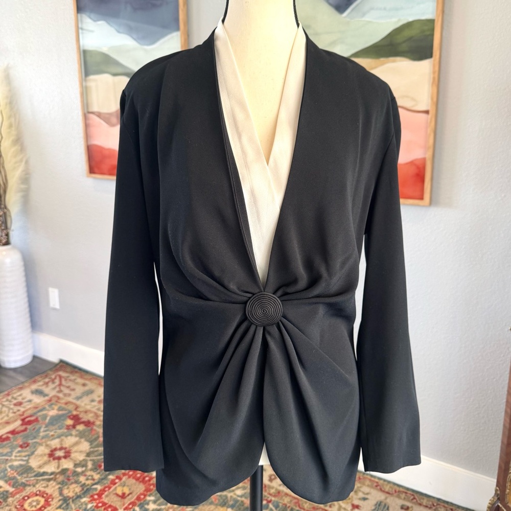 Vintage Daymor Couture Black And White Blouse